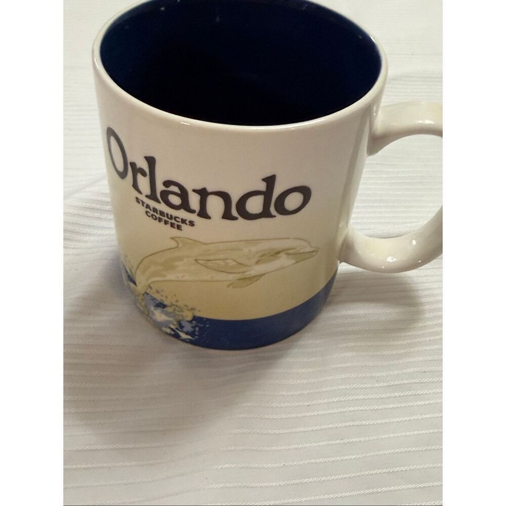 2012 Starbucks Coffee Orlando Dolphin Global Icon City Collector Series Mug 16oz